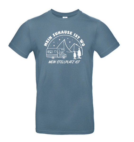 T-Shirt "Zuhause ist, wo mein Stellplatz ist"